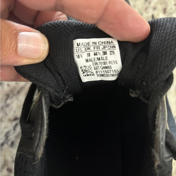 Adidas Powerband S Golf Shoes Mens Size 10.5 Black Adiwear EVG-791003 Soft Spike - Picture 10 of 11